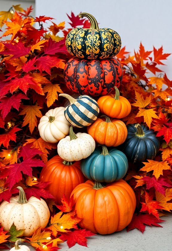 pumpkin stacking activity enjoyment