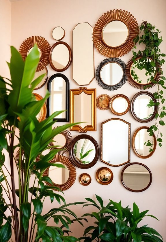 reflective art display creation