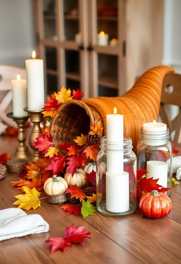 rustic decorative table arrangements