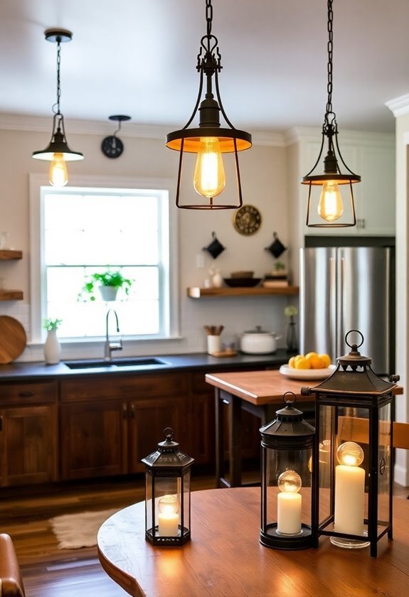 rustic illumination for homes