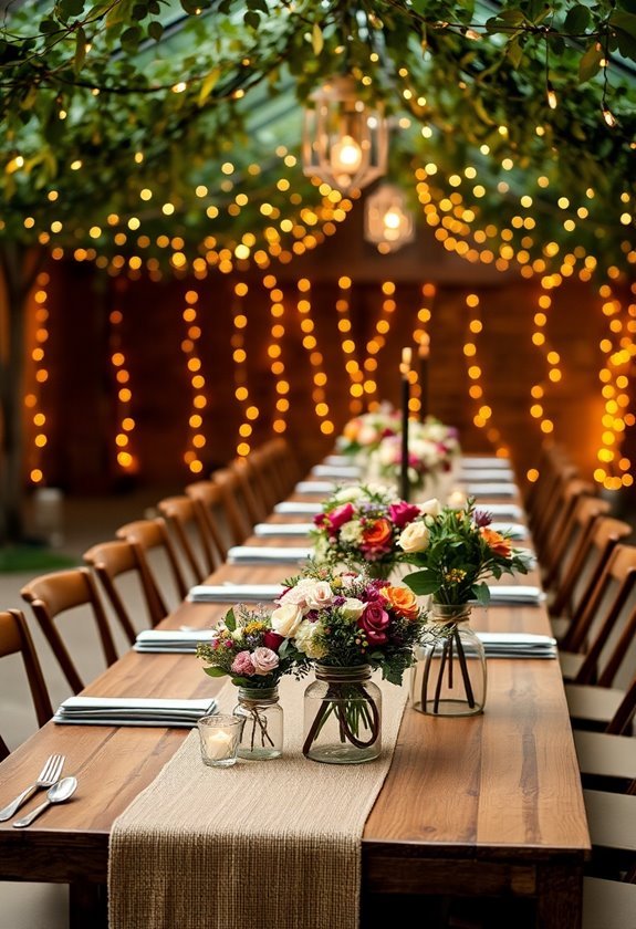 rustic wedding table decorations