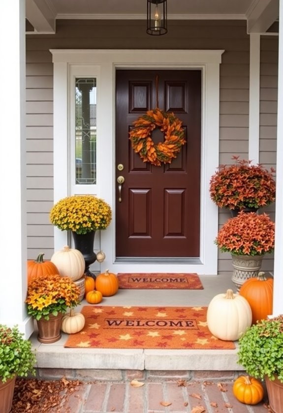 seasonal decorative door mats