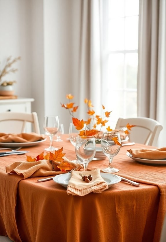 seasonal dining table decor