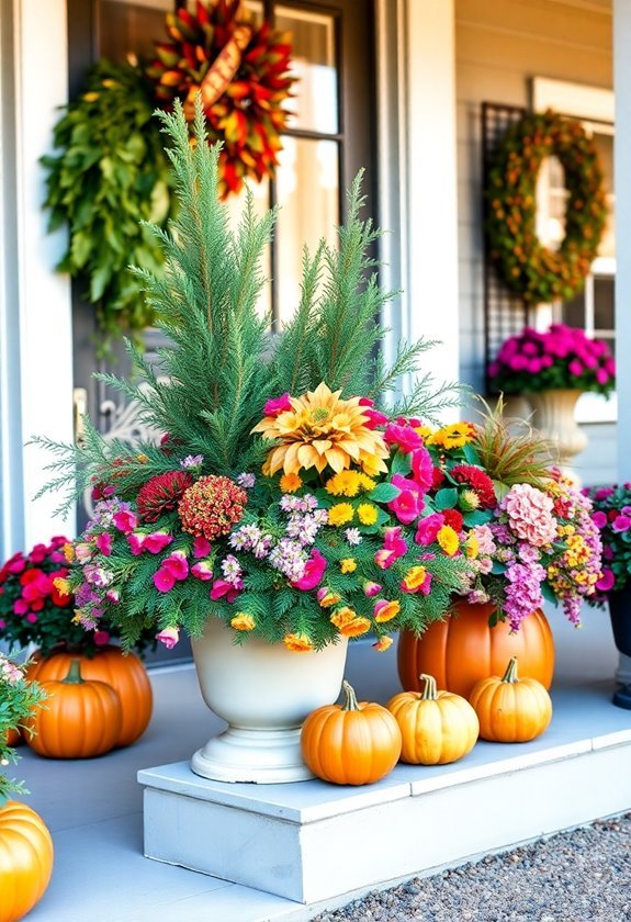 seasonal planter arrangements ideas