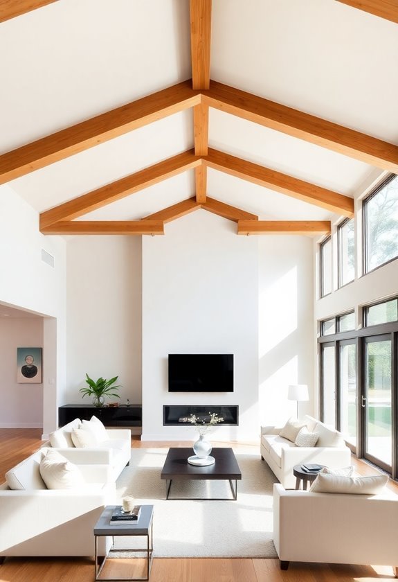 sleek architectural beam design