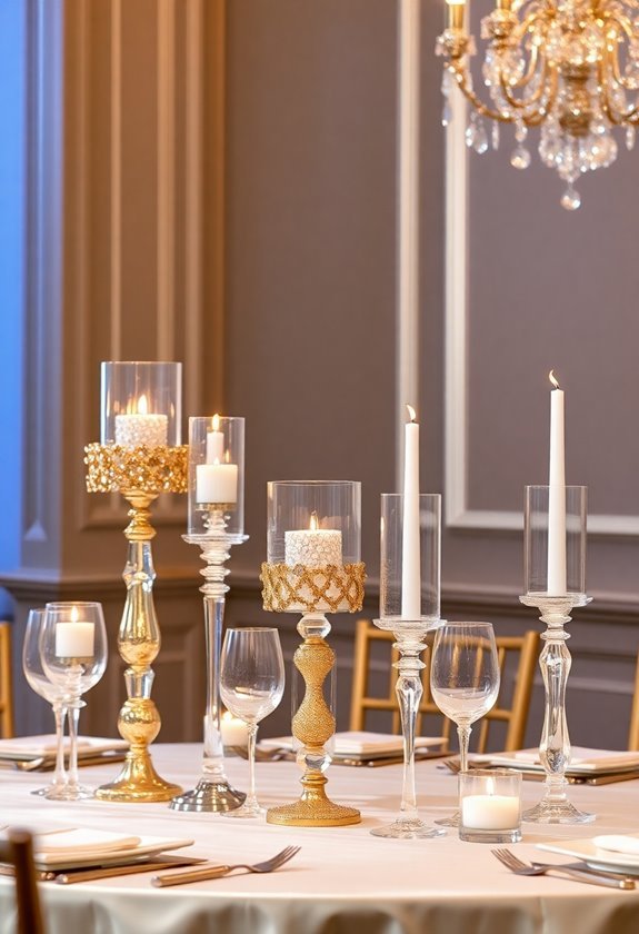 sparkling table decorations ideas