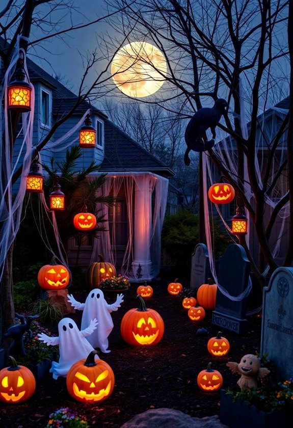 spooky outdoor halloween decor