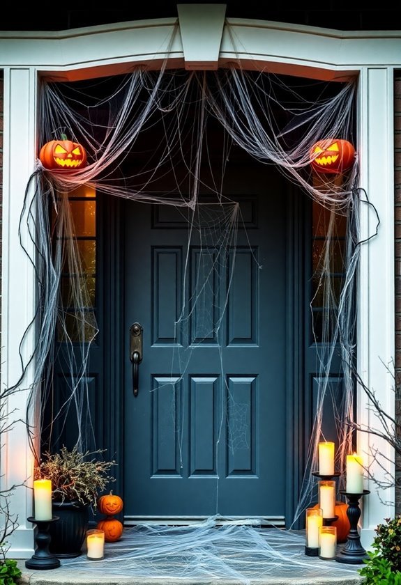 spooky spiderwebs everywhere