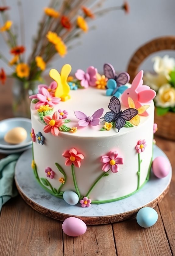 spring themed cake decorations