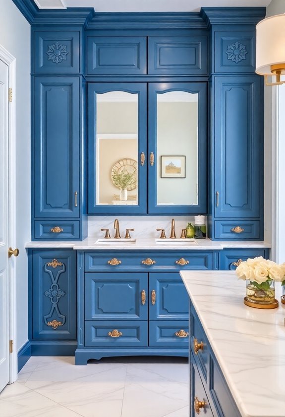 stylish blue vanity choices