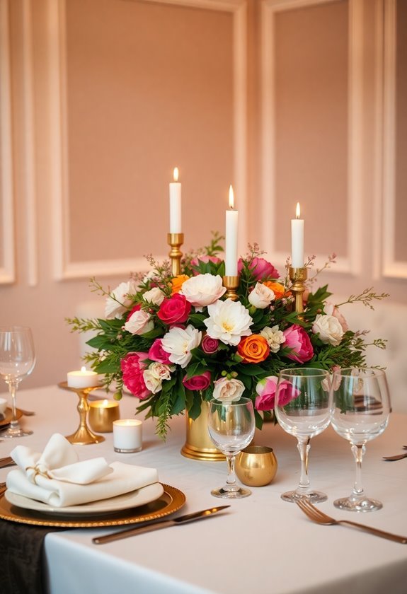 stylish decorative table arrangements