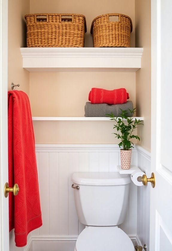 stylish organization with baskets