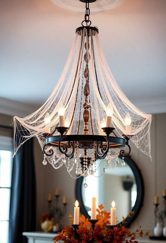 stylish spider web decorations