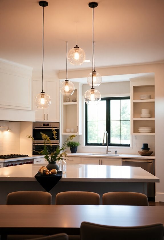 stylish suspended light fixtures