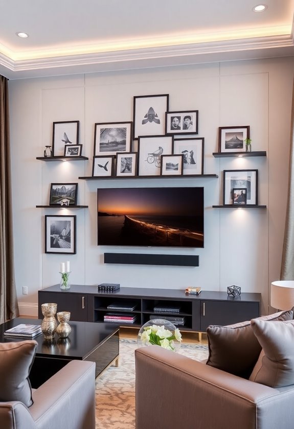 stylish tv wall decor