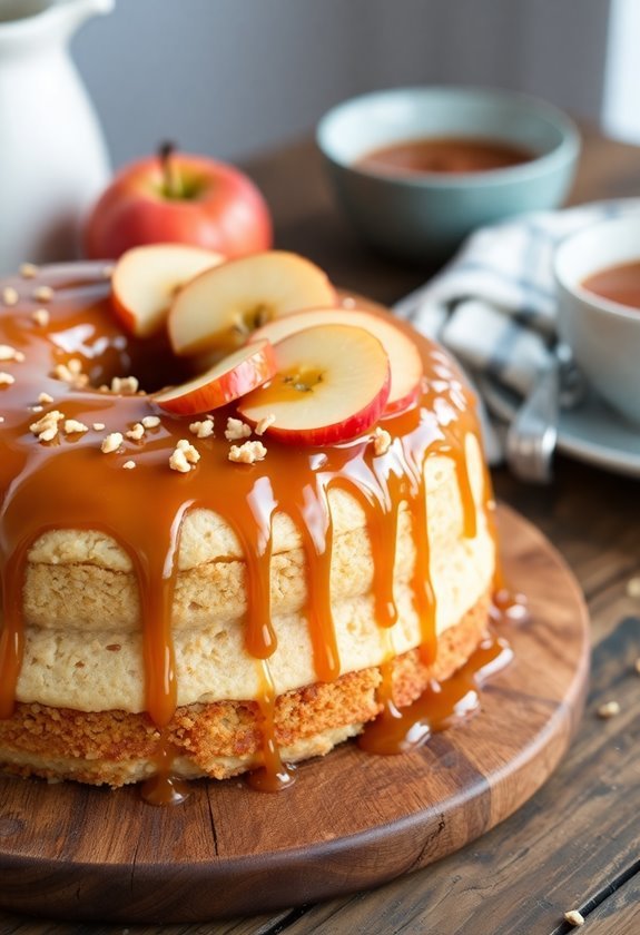 sweet sticky apple topping