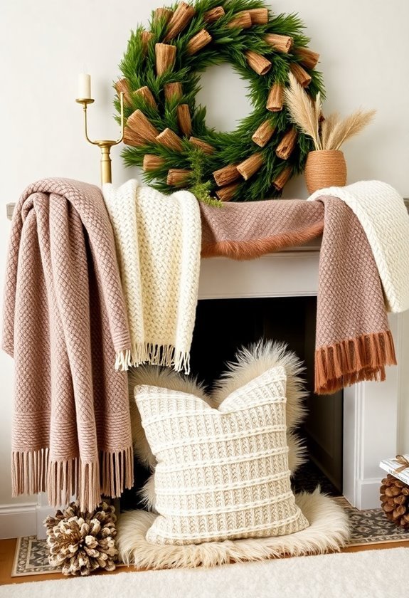 textiles enhance cozy warmth