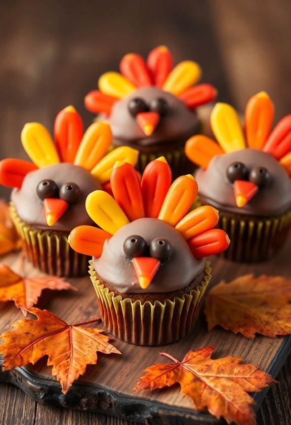 thanksgiving themed cupcake decorations