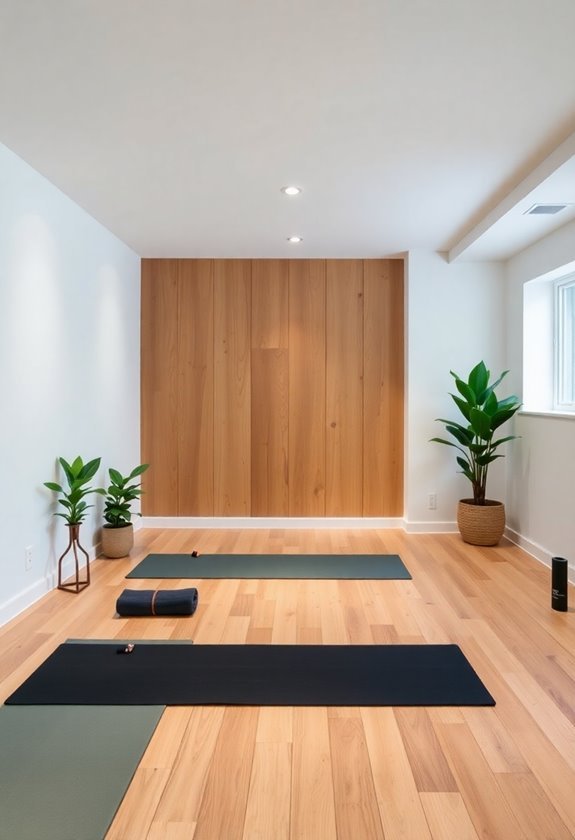 tranquil atmosphere for yoga