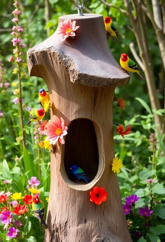 unique and artistic bird feeder