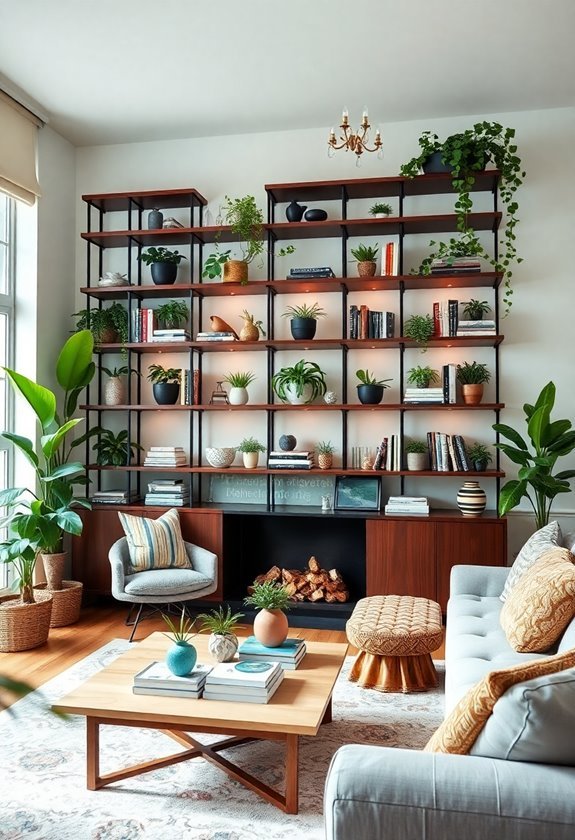 utilize shelving for organization