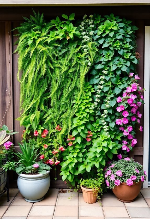 vertical garden installation feature