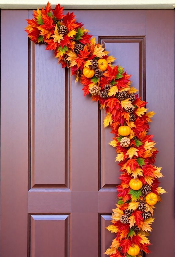 vibrant decorative garland display