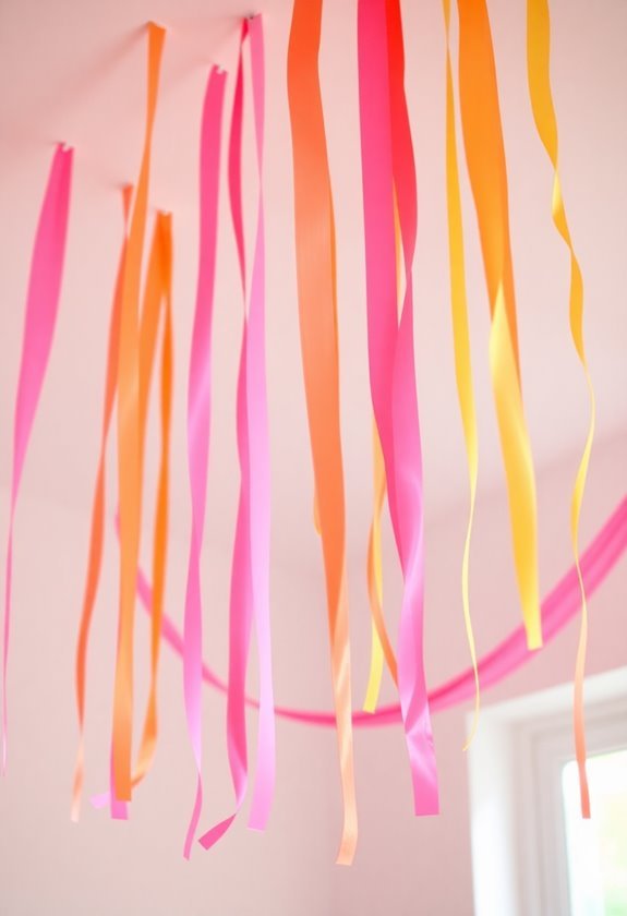 vibrant gradient party decorations