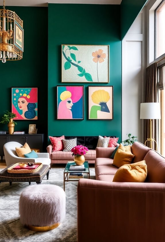 vibrant hues for walls