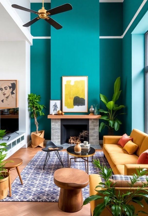 vibrant hues for walls