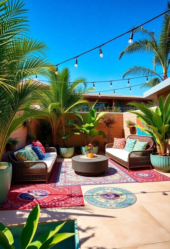 vibrant outdoor relaxation spaces