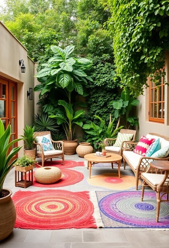 vibrant outdoor rug options