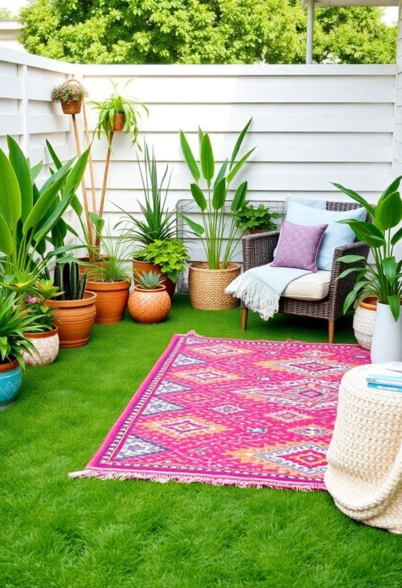 vibrant rugs for outdoors