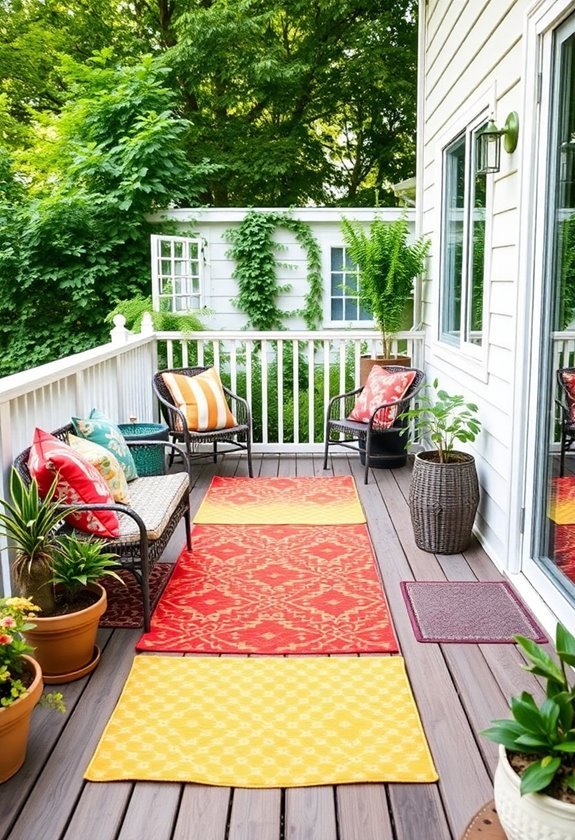 vibrant rugs for outdoors