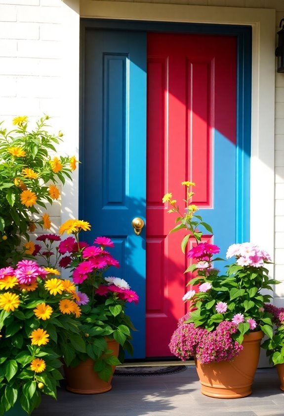 vibrant summer potted blooms