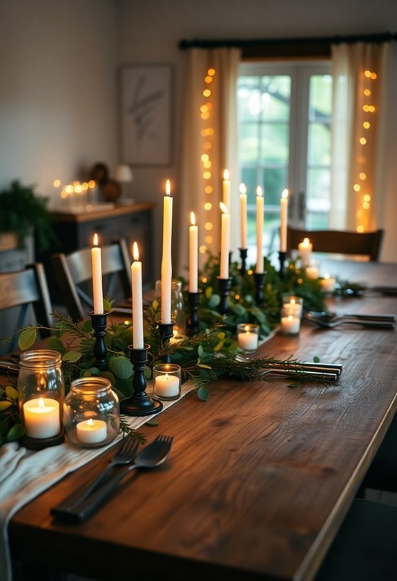 warm ambiance with candles