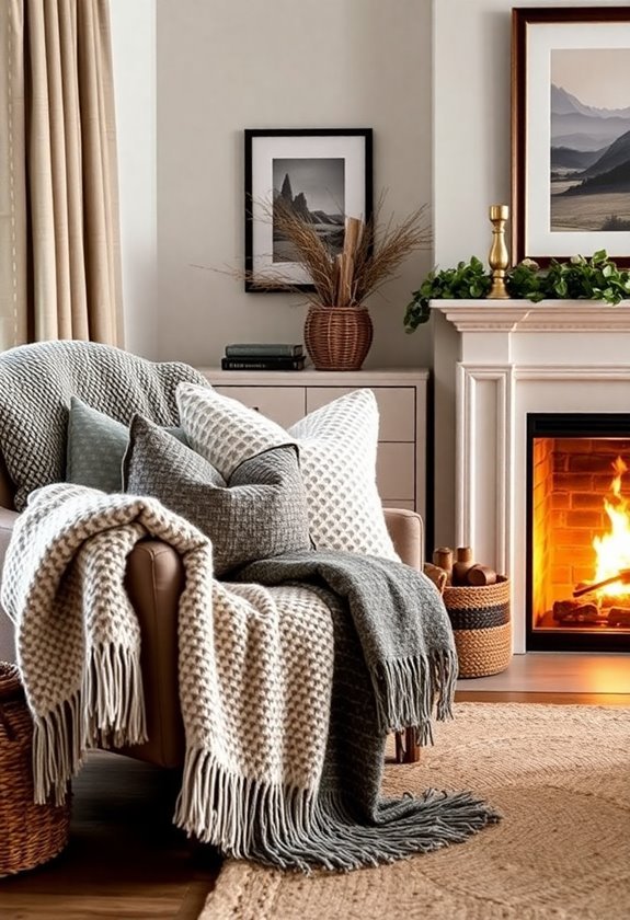 warm and inviting fabrics