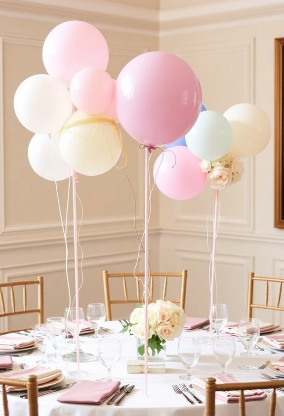 weighted balloon centerpieces design