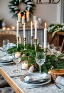 winter holiday table decor