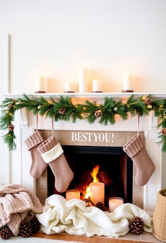 winter mantel decor ideas