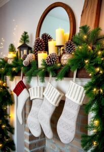 winter mantel decoration ideas