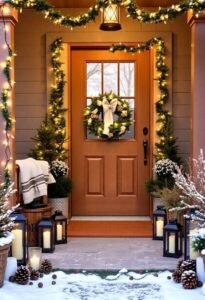 winter porch decor ideas