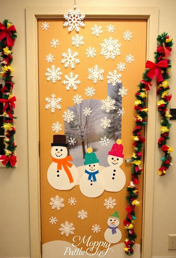 winter themed classroom door decorations