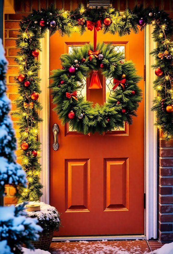 winter themed entryway decorations