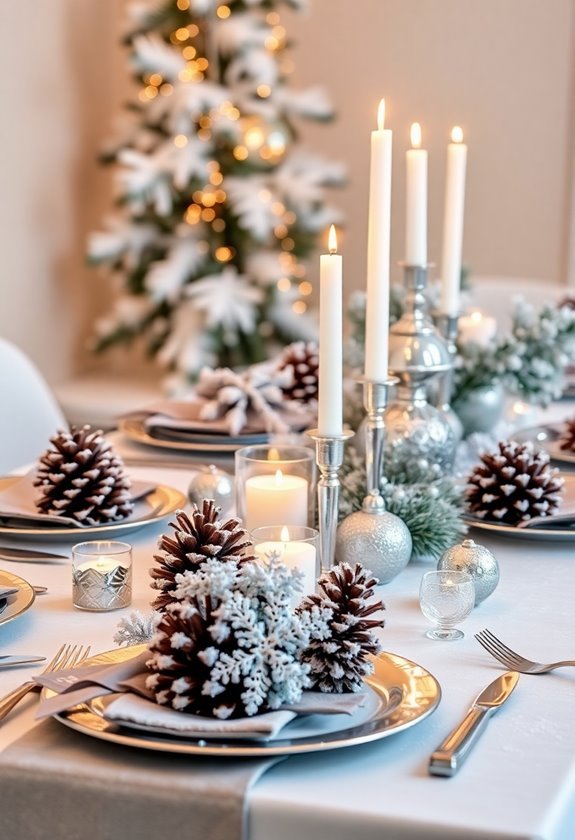 winter wonderland table decor